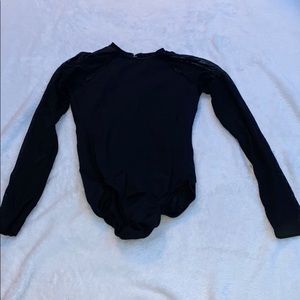 black leotard